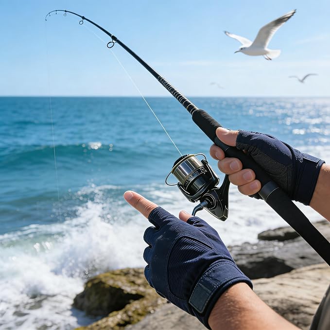 Heavy Duty Spinning Reel Metal Body with CNC Machined Spool 55LB Max Drag 6/8+1 Bearings Ultra Smooth 4.6/4.8:1 High Speed Gear Ratio Saltwater Freshwater Fishing Reel for 8000 to 14000 Series