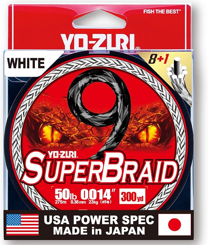 YO-Zuri SUPERBRAID 9 - Floating Braided Fishing LINE