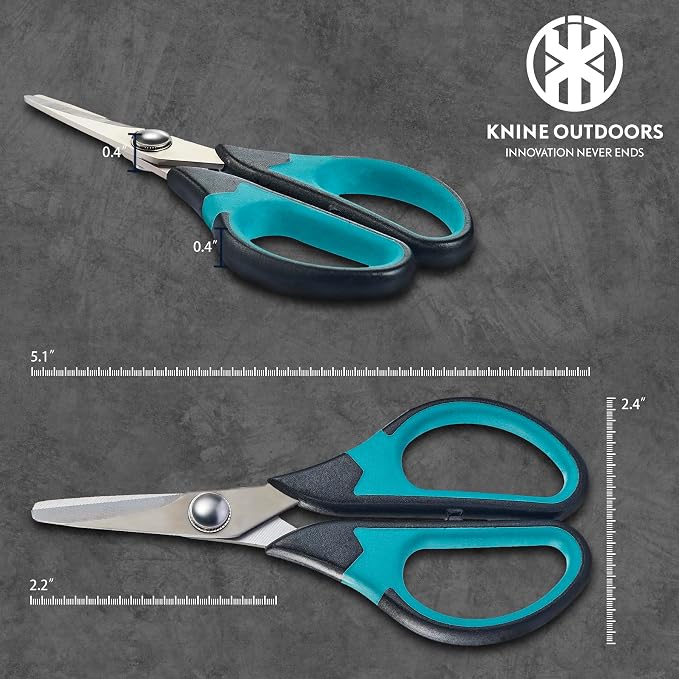 KNINE OUTDOORS 6PCS Fishing Tool Kit, Fishing Pliers, Fish Fillet Knife, Fishing Gripper, Fishing Scissors for Braided line, Fishing Gear and Equipment, Fishing Gifts for Men