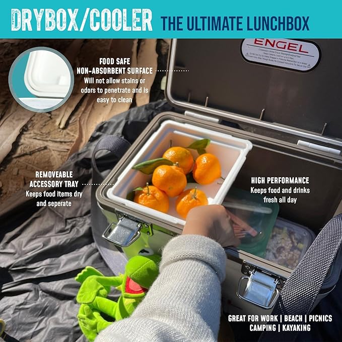 Engel UC30 30qt Leak-Proof, Air Tight, Drybox Cooler and Hard Shell Lunchbox