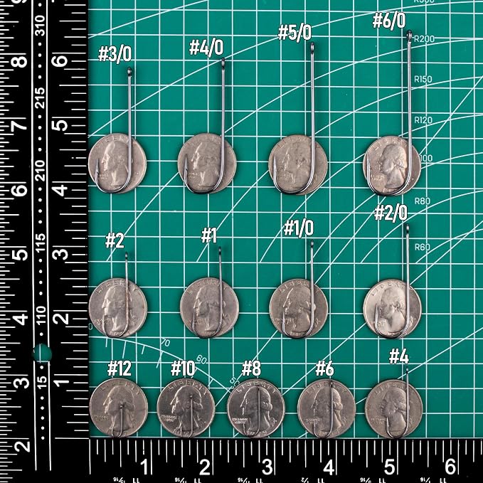 Dr.Fish 100 Pack Aberdeen Fishing Hooks Freshwater, Straight Shank Light Wire Worm Hooks for Bass/Crappie/Bream/Bluegill/Panfish