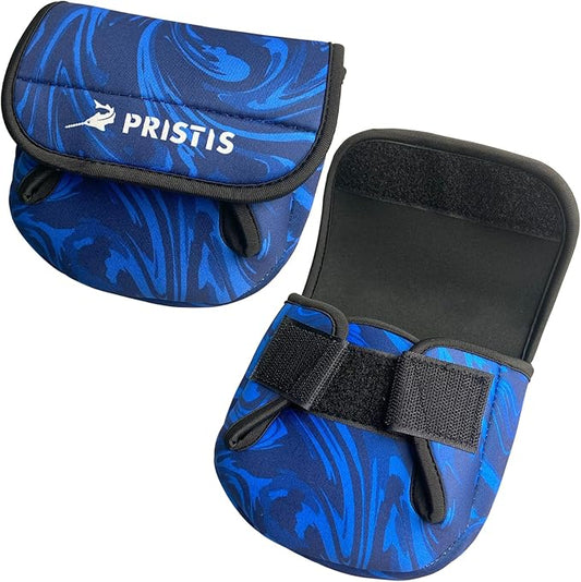Pristis Spinning Reel Cover, Protective Pouch Bag made of 3mm Thick Impact Resistant Neoprene, Soft Adjustable Fishing Storage Protection Sleeve Case Accessory Gear for 2000-4000 series, size: M