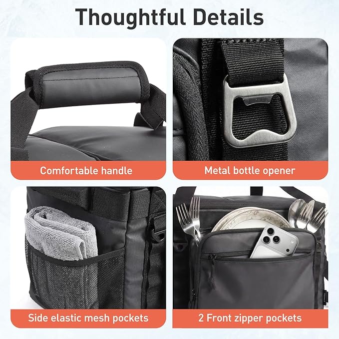 TOURIT Soft Sided Cooler Bag Insulated 30/48/60 Cans, Large Collapsible & Leakproof Ice Chest for Picnic, Beach, Camping, Travel, Sports Fan Coolers