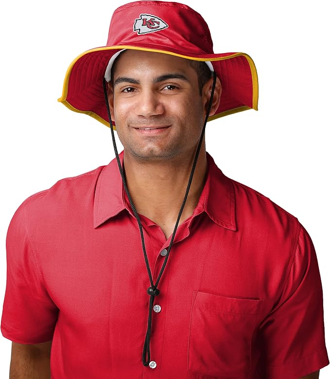 NFL Solid Team Color Logo Sport Outdoor Sun Bucket Boonie Hat