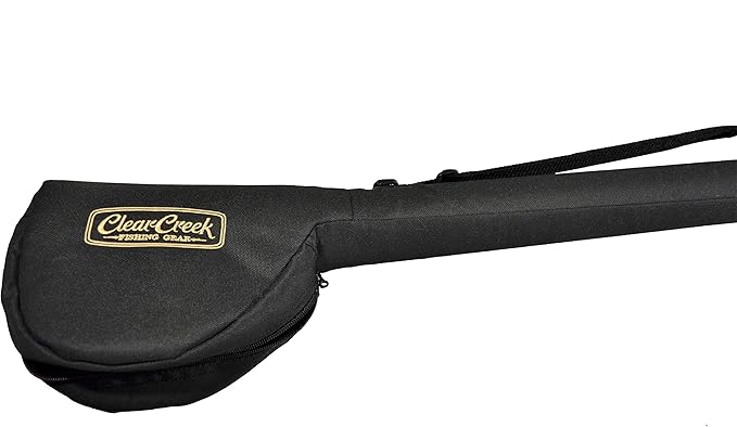 Clear Creek Portable Fly Fishing Rod & Reel Case 9’ - Complete Storage Protection - Easy to Carry - Durable, Abrasion Resistant Water-Resistant and Works with Fresh + Saltwater Rods