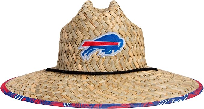 FOCO Men's NCAA College Team Logo Floral Straw Sun Hat