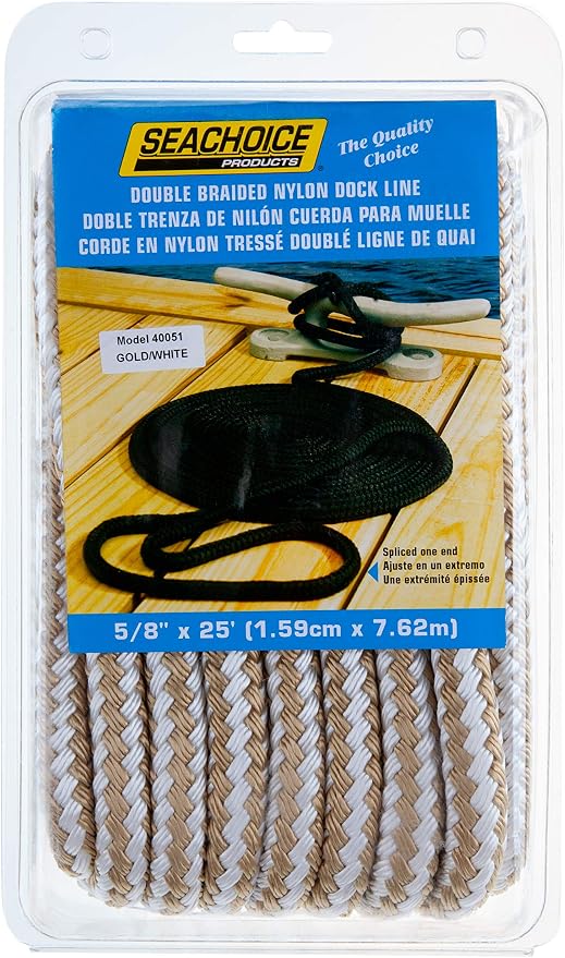 Seachoice Double-Braid Nylon Dock Line