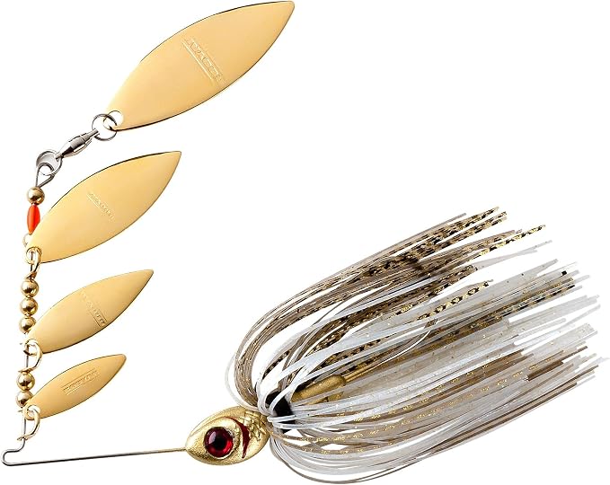 Booyah Shad Blade-Bait Fishing Lure, Pearl Shiner, Mini Shad (3/16 oz)