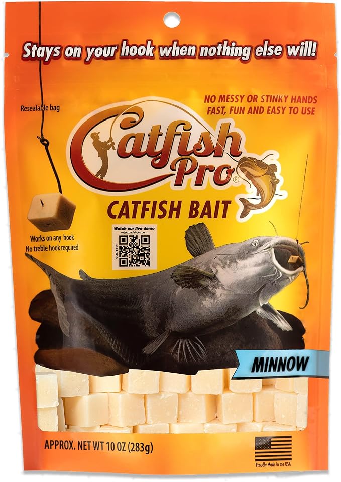 Catfish Pro Catfish Bait - 10oz Bag with 80pcs | Irresistible Scent for Catfish | Mess-Free, Stays On Your Hook When Nothing Else Will | Great for Rod, Reel, Trotline, Jugs & Yoyos Fishing