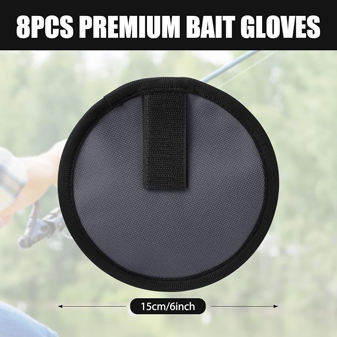 8 Pack Fishing Lure Covers，Lure Wraps for Fishing Rod，Fishing Hook Bait Covers
