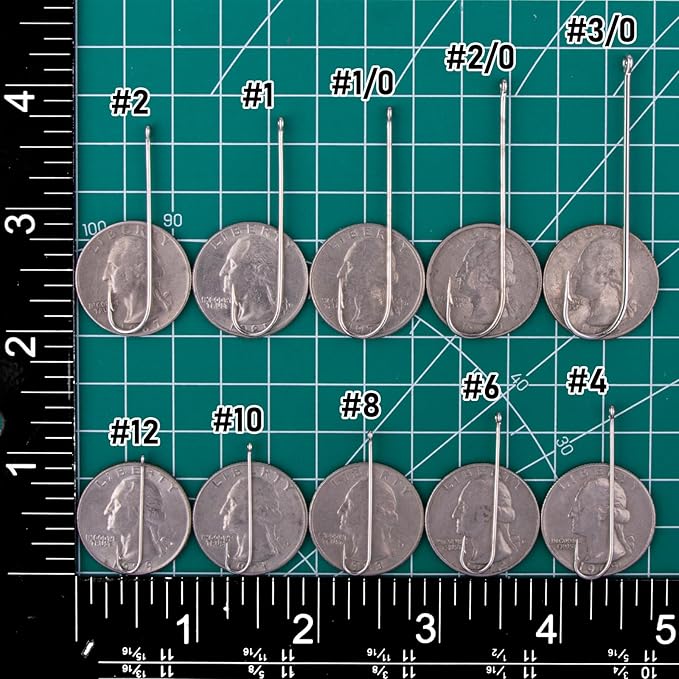 Dr.Fish 100 Pack Aberdeen Hooks Freshwater Fishing Hooks, Extra Long Shank Light Wire, Crappie/Bass/Bream/Bluegill/Panfish Fishing