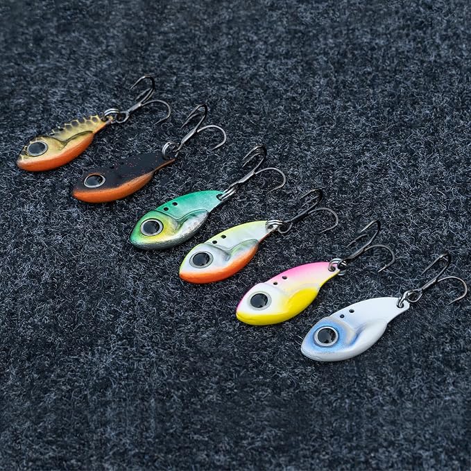 TRUSCEND Vibespinner Easy Catch Fishing Lures with BKK Hooks, Tail Spinner Baits with 4 Actions, Vibrating Swimming Flashing & Jigging for More Bites, Spoon Lures for Bass Trout Crappie Walleye Pike