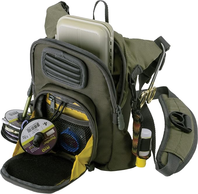 Fall River Fishing Chest Pack, Fits Up to 2 Tackle/Fly Boxes, 152 Cu in / 2.5 L