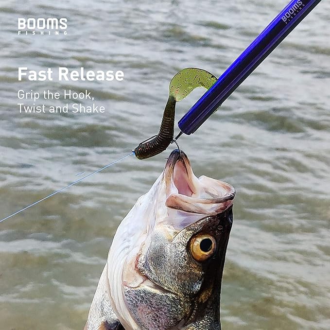 Booms Fishing R2 Hook Remover Squeeze-Out Fish Hook Tools 3 Colors Available