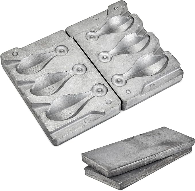Bank Sinker Mold and Pure Lead Ingots,DIY Bullet Casting,Fishing Sinkers and Fishing Weights