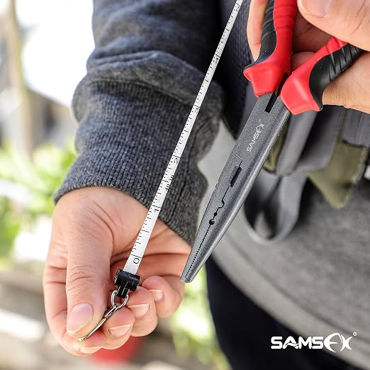 SAMSFX Tape Measure Fish Ruler 40Inch/1Meter Retractable Measuring Tape for Fish Measurement Dual Sided Fishing Equipment (3PCS in Pack)
