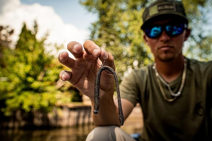 6th Sense – Bounce Worm Bass Fishing Lure Soft Plastic Worm for Wacky Neko Drop Shot Texas Rig