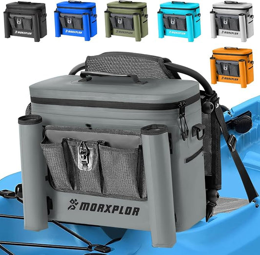 MORXPLOR Kayak Cooler,Waterproof Kayak Seat Back Cooler for Kayaking,Kayak Accessories Cooler Bag,Protable Ice Chest,Beach Cooler,Travel Cooler for Camping or Lunch Bag