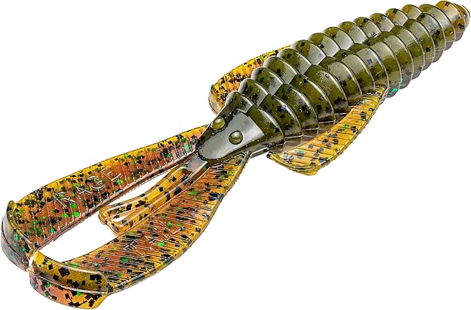 Strike King Rage Bug Fishing Lure, Soft Plastic Grub, Unique Design, Subtle Action