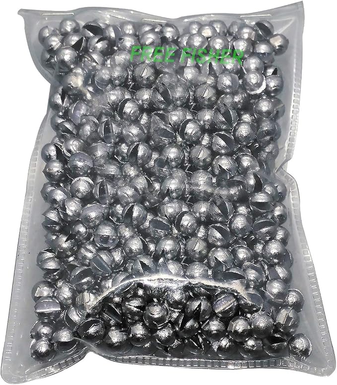 Removable Split-Shot,500Pcs Lead Sinking Split Shots Fishing Sinkers,Fishing Weights Sinkers
