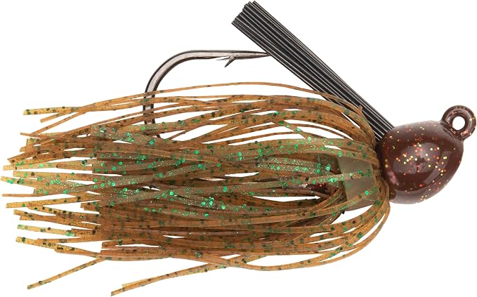 Strike King Bitsy Flip Jig Fishing Lure, Extra-Strong Weed Guard
