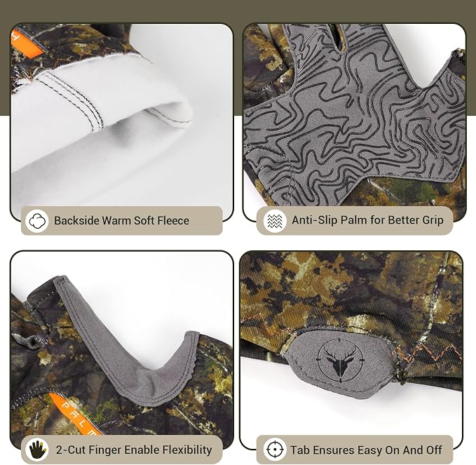 Palmyth Men's Hunting Gloves for Cold Weather and Winter Camo Glove