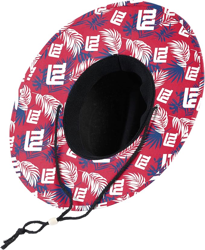 FOCO Men's NCAA College Team Logo Floral Straw Sun Hat