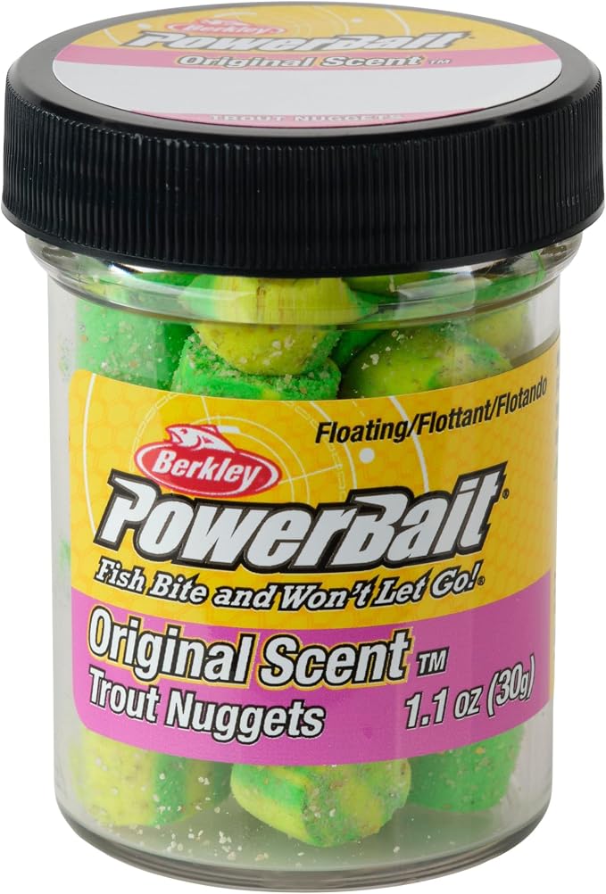 Berkley PowerBait Power Nuggets Fishing Dough Bait, Assorted Colors, Scent Dispersion Technology, Irresistible Scent and Flavor, Moldable and Easy to Use