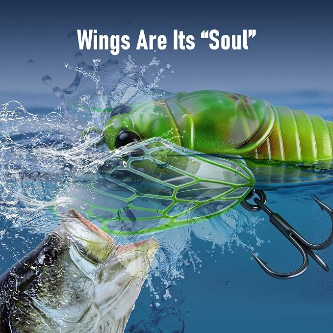 KINGDOM 3PCS Topwater Fishing Lures for Bass Whopper Popper Fishing Lure for Bass Catfish Pike Perch Floating Pencil Bait with Propeller Tail Freshwater/Saltwater