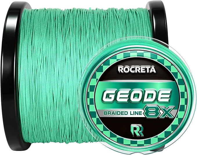 Geode Braided Fishing Line, 10-200 lb, 8 Strands, 300yds/500yds/1000yds, Colored Braid Superline
