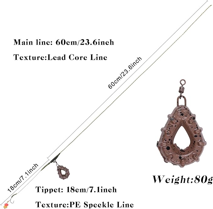 Carp Fishing Rigs Kit Carp Hair Rigs with Carp Sinker Weights Hooks Quick Change Rolling Swivels Sleeves Bait Corns Boilie Leader Rigs Carp Fishing Accessories