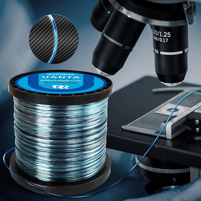 UANTA Monofilament Fishing Line, Superior Abrasion Resistance Mono Line, Ultimate Saltwater Fishing Line Leader Materials, 2025 New Fishing Line Unique Camo Design