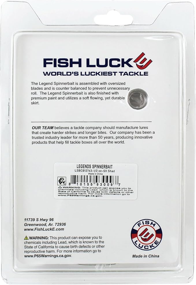 Luck E Strike Jimmy Houston Legends Spinner Bait with Willow Blades