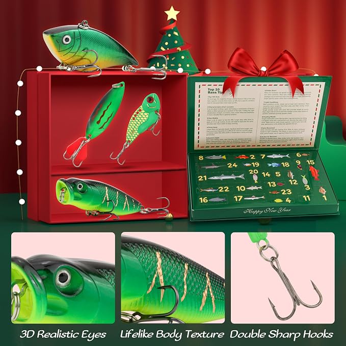 Fishing Lures Kit for Bass & Trout – 29 PCS / 31 PCS Assorted Swimbaits, Topwater Poppers, Soft Baits & Spoons, Fishing Tackle Set for Freshwater & Saltwater