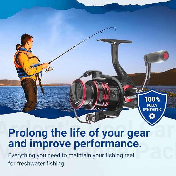 Ardent Freshwater Fishing Reel Care Pack, Long Lasting Protection, Prevent Corrosion, Smooth Casting, Made in The USA
