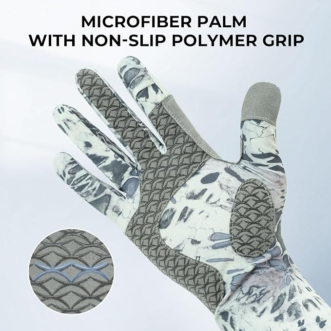 KastKing Sol Armis Pro UPF50+ Fishing Gloves-Quick-Dry, Full Finger & 3/4 Fingerless Sun Protection Gloves Men Women for Outdoor