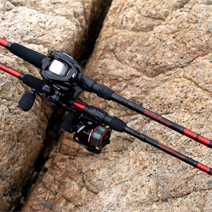 KastKing Royale Advantage Fishing Rod, Spinning Rod & Casting Rod, IM6 Graphite Blanks, 2-Pieces Rods with Extra Tip Section,KastFlex Technology, Power Transition System, EVA Handle