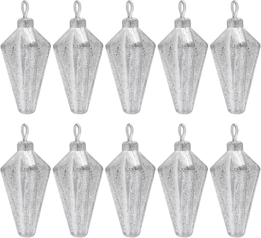 Fishing Pyramid Weights Sinkers Rhombus Quadrangle Lead Triangle Fishing Sinkers Surf Fishing Sinkers for Ocean Saltwater Fishing Casting Gear Tackle 1oz 2oz 3oz 4oz