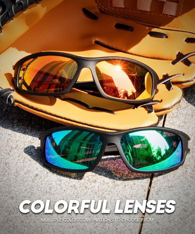 NSSIW Polarized Sunglasses-Men Sports Mens-Sunglasses: Sun Glasses Women Polarized UV400 Protection for Fishing Running Golf