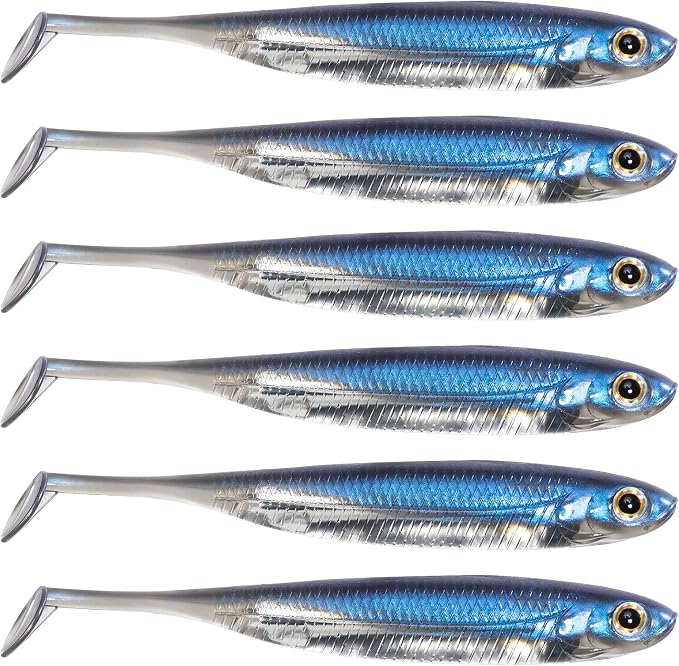 Dr.Fish Paddle Tail Swimbaits, Soft Fishing Lures for Bass Fishing 2.75-4.75 Inches, Freshwater & Saltwater Soft Plastic Baits Swim Shad Bait Minnow Lures Drop Shot