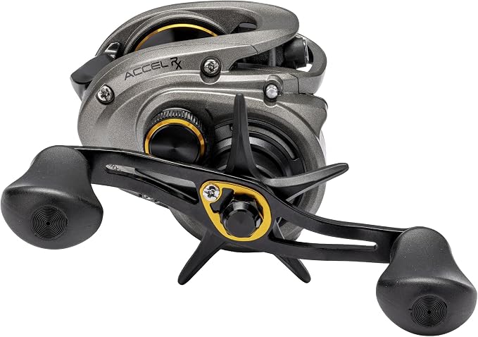 Lew’s Accel RX Baitcast Fishing Reel, RH Retrieve, 6.8:1 Gear Ratio, 5+1 Bearings