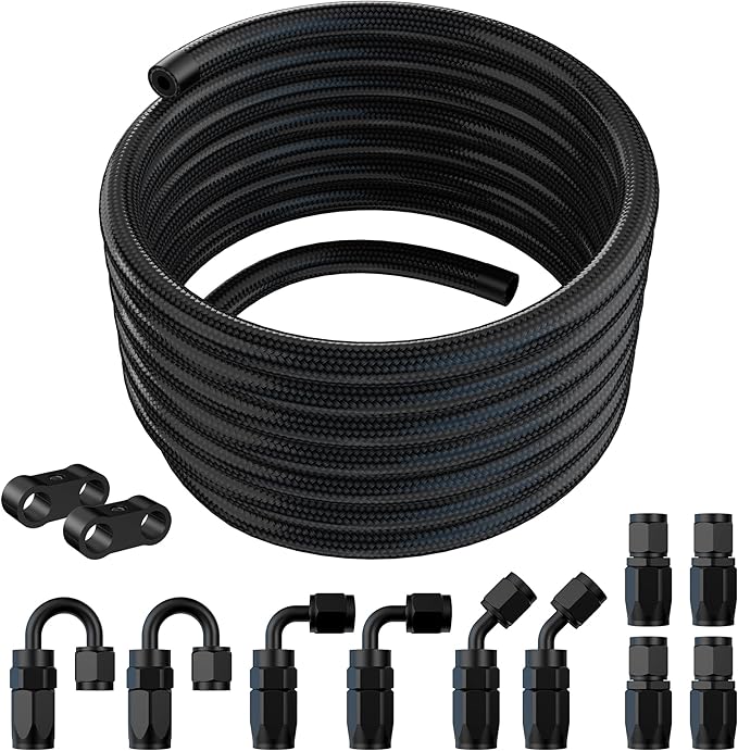4AN CPE Fuel Line Kit 20FT Black