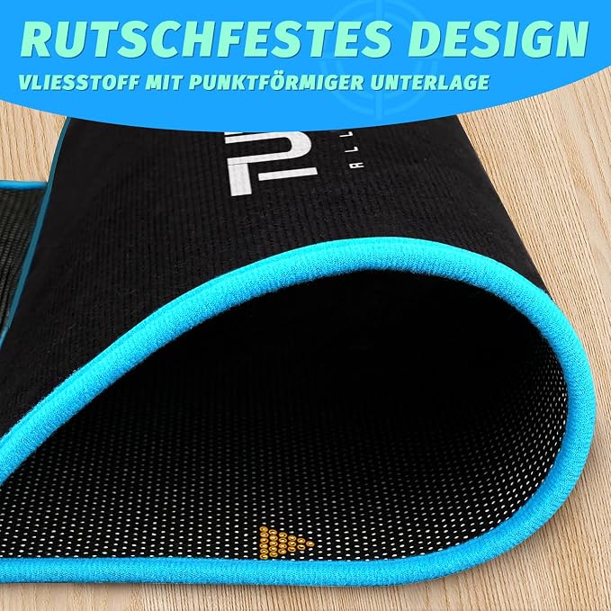 Turnart Darts Dart Mat,Darts Accessories Non Slip Carpet with Throw Line,Oche Mat with Soft Tip and Steel Tip Throw Line Distances,Dart Board Accessories