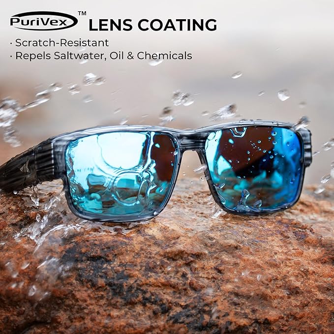 KastKing Molino Fit-Over Polarized Sunglasses,UV400 Protection Ultralight Wraparound Fishing Sports Sunglasses, TAC Lenses