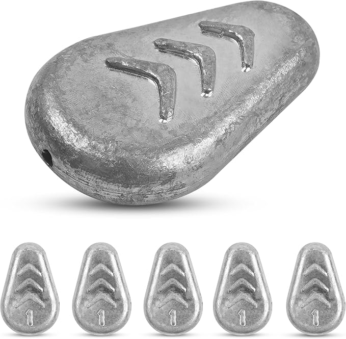 5/10 Pack No Roll Sinker Lead Fishing Weights Catfish Sinkers Coin Disc Weight Snagless Flat Inline Sinker for Catfishing Rig Bank River Surf Fishing Saltwater