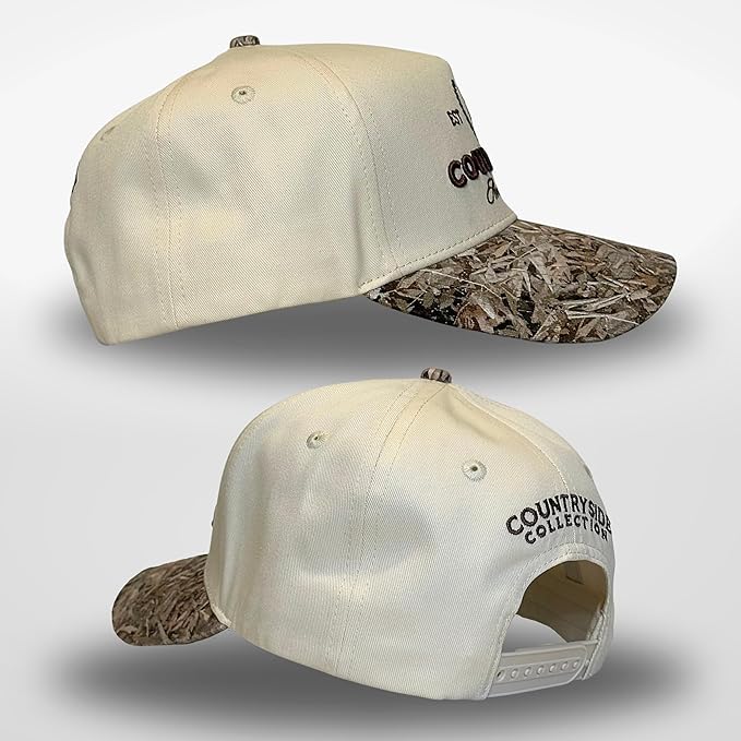 Vintage Western Trucker Hat | Men & Women | Country Cute Caps for Cowgirls Cowboys | Camo Denim Embroidered Cotton | Snapback