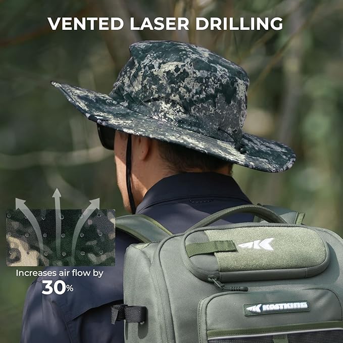 KastKing Sol Armis UPF 50 Boonie Hat - Sun Protection Hat, Fishing Hat, Beach & Hiking Hat, Paddling