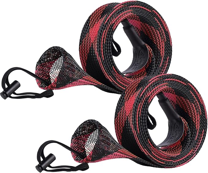 SF Fishing Rod Sock Fishing Rod Sleeve Rod Cover Braided Mesh Rod Protector Pole Gloves Fishing Tools for Spinning Fishing Rod,Casting Rod,Musky Rod, Ice Rod, Fly Rod, Spey Rod