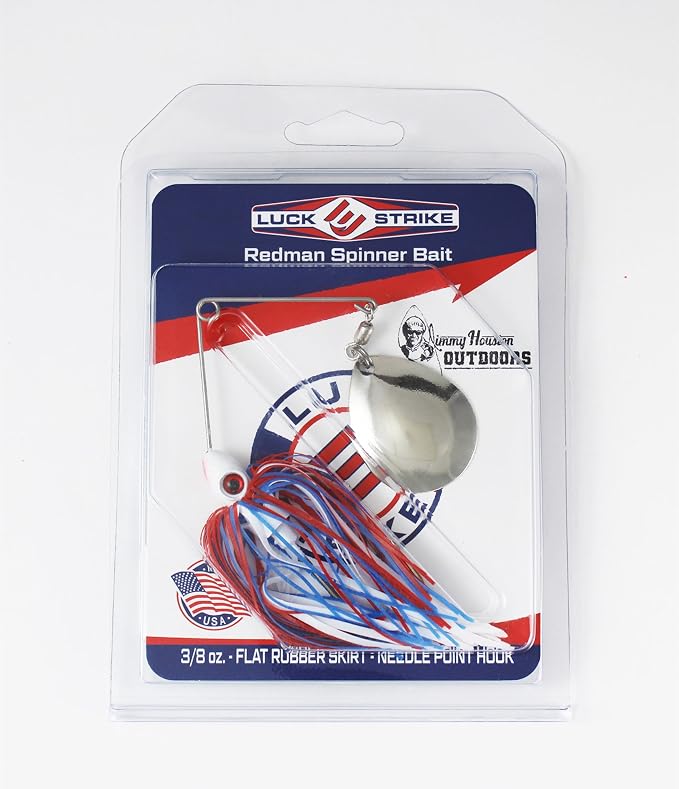 Luck E Strike Redman Spinner Bait by Jimmy Houston, 3/8 Ounce Colorado Spinnerbait