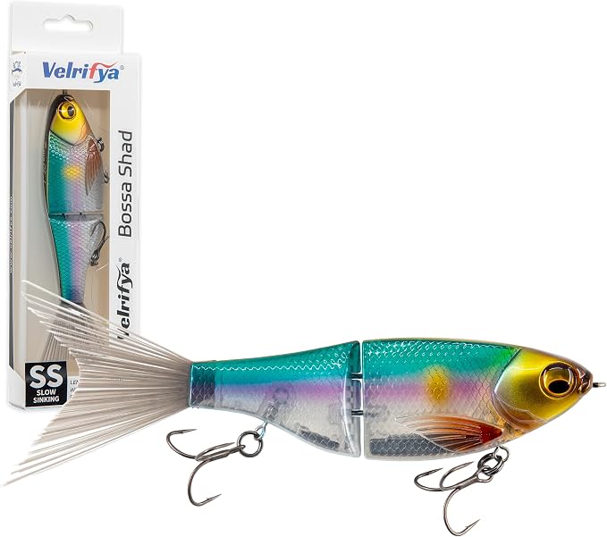 Bossa Shad Multi-Jointed Swimbait – Realistic Shad Profile with Natural Swimming Action for Bass Fishing